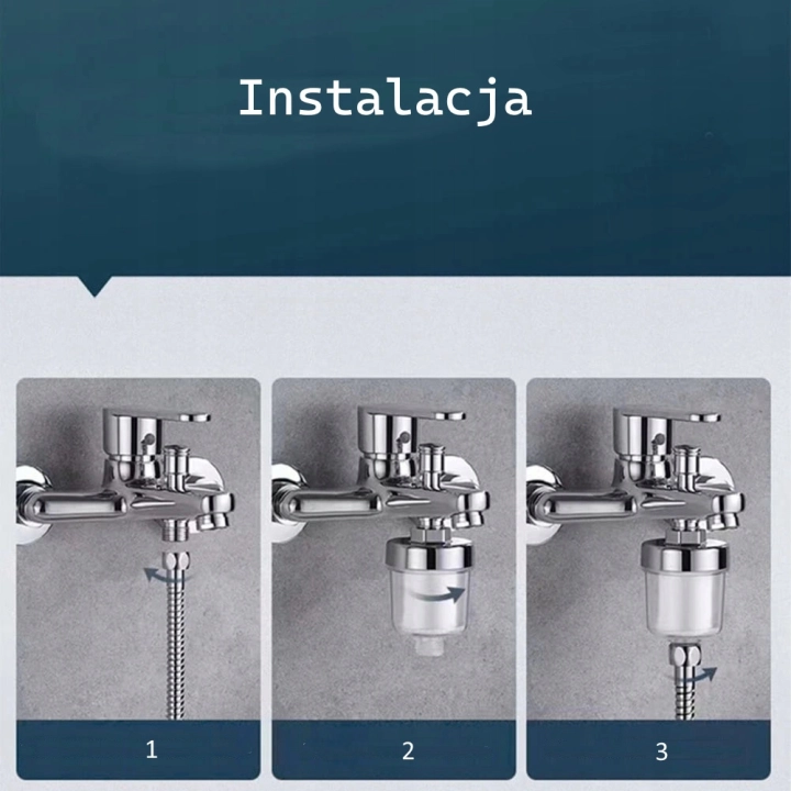 Filtr prysznicowy do twardej wody PP 5 mikronów Filtr pod kran