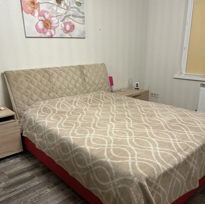 Narzuta na zagłówek łóżka Pikowany pokrowiec na oparcie łóżka 160 cm Beżowy