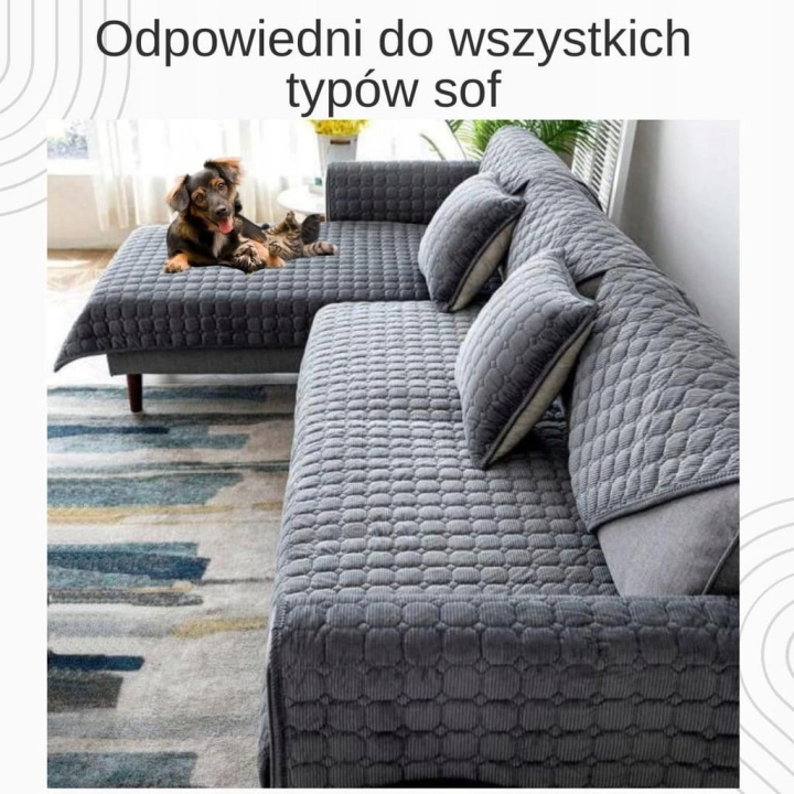 Pokrowiec na Fotel Uniwersalna Narzuta na Narożnik Meble 70x150 Pokrowiec na Fotel Uniwersalna Narzuta na Narożnik Meble 70x150 ciemnoszary