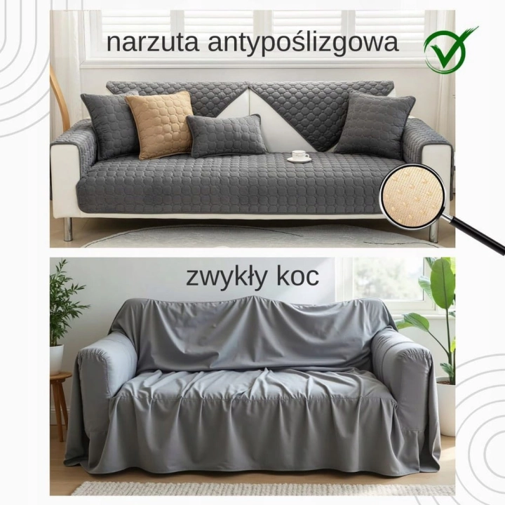 Pokrowiec na Fotel Uniwersalna Narzuta na Narożnik Meble 70x150 Pokrowiec na Fotel Uniwersalna Narzuta na Narożnik Meble 70x150 ciemnoszary