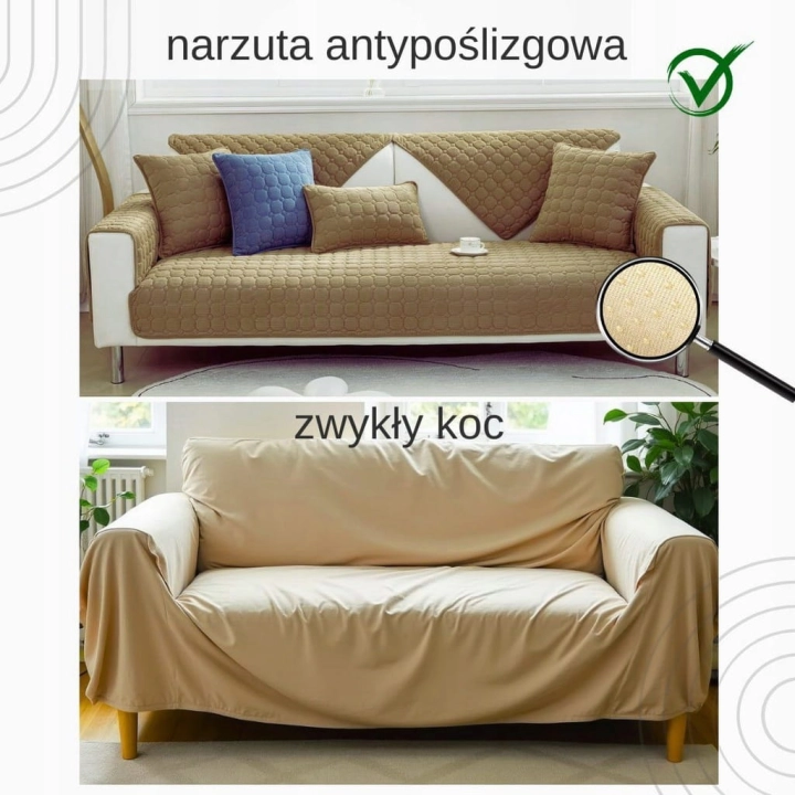 Pokrowiec Narzuta na Kanapę narożnik Sofę Wersalkę fotel 70x70